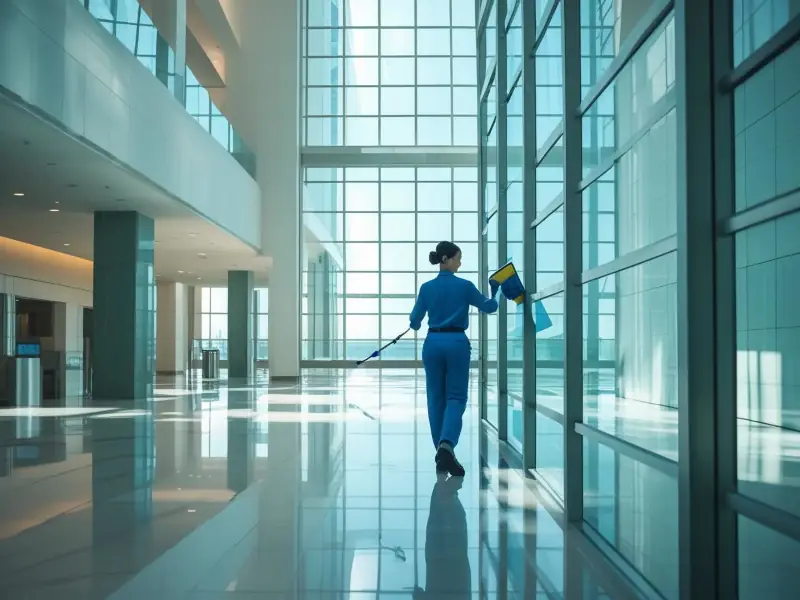 Nettoyage vitre et miroir d'une copropriété