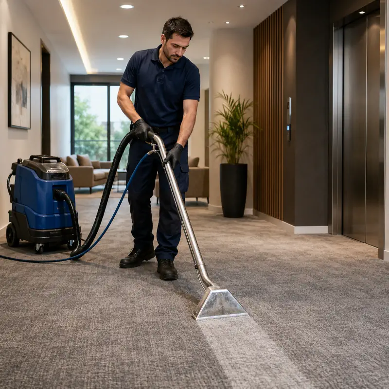 Nettoyage de moquette par injection extraction